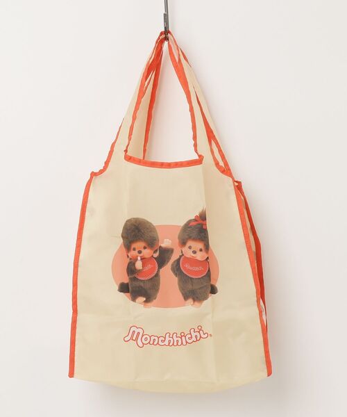 THE BAREFOOT(ベアフット)の「【 Monchhichi / モンチッチ 】 ポケッタブルエコバッグ ZWI(エコバッグ/サブバッグ・レディース・ブラウン/レッド・FREE)」の2枚目の写真