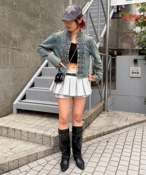 AVYL(アヴィル)の「デニムナポレオンジャケット(デニムジャケット・レディース・ブルー・M)」の2枚目の写真