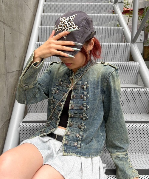 AVYL(アヴィル)の「デニムナポレオンジャケット(デニムジャケット・レディース・ブルー・M)」の9枚目の写真
