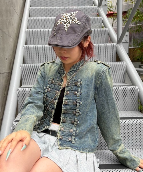 AVYL(アヴィル)の「デニムナポレオンジャケット(デニムジャケット・レディース・ブルー・M)」の3枚目の写真