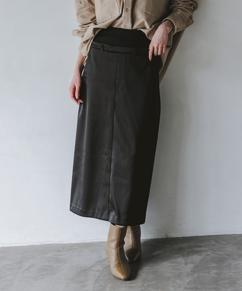 COGTHEBIGSMOKE(コグザビッグスモーク)の「COG THE BIGSMOKE/コグザビッグスモーク OKSANA TROUSER SKIRT(スカート・レディース・ブラック・FREE)」の2枚目の写真