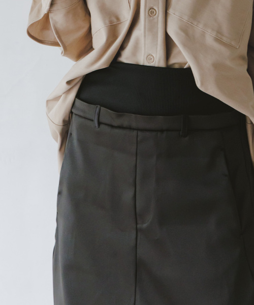 COGTHEBIGSMOKE(コグザビッグスモーク)の「COG THE BIGSMOKE/コグザビッグスモーク OKSANA TROUSER SKIRT(スカート・レディース・ブラック・FREE)」の3枚目の写真