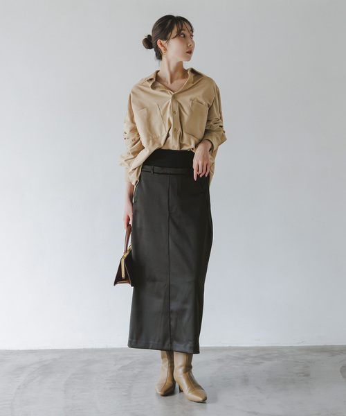 COGTHEBIGSMOKE(コグザビッグスモーク)の「COG THE BIGSMOKE/コグザビッグスモーク OKSANA TROUSER SKIRT(スカート・レディース・ブラック・FREE)」の10枚目の写真