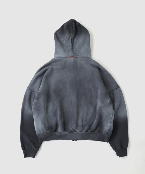 JOURNAL STANDARD(ジャーナルスタンダード)の「MOOJI MOOJI / ム―ジ ム―ジ OVERSIZE ZIP UP HOODIE AGED(パーカー・メンズ・ブラック/カーキ・LARGE/MEDIUM)」の9枚目の写真