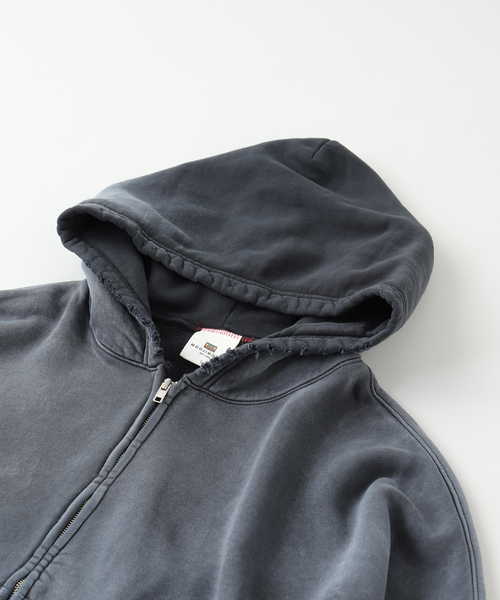 JOURNAL STANDARD(ジャーナルスタンダード)の「MOOJI MOOJI / ム―ジ ム―ジ OVERSIZE ZIP UP HOODIE AGED(パーカー・メンズ・ブラック/カーキ・LARGE/MEDIUM)」の3枚目の写真