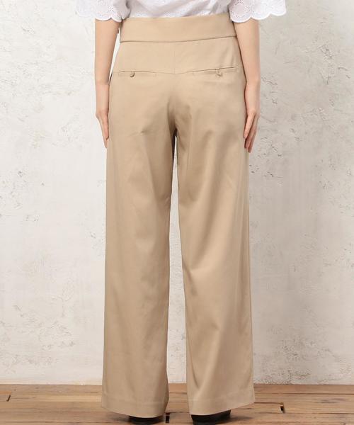 green label relaxing(グリーンレーベルリラクシング)の「CR monable WIDE パンツ◆(その他パンツ・レディース・ベージュ/ネイビー・36/38)」の14枚目の写真