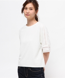 earth music&ecology | 【2016Summer】レースラグランスリーブカットプルオーバー(Tシャツ/カットソー)