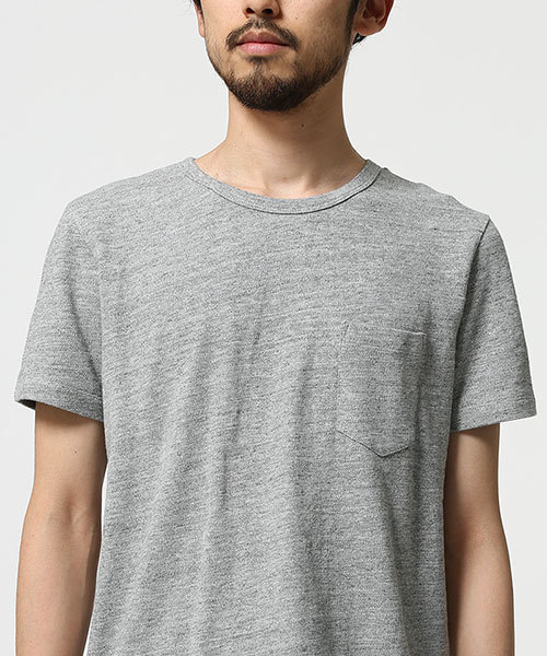 NANO universe(ナノユニバース)の「ムラ糸カノコ トールクルーTee S/S(Tシャツ/カットソー・メンズ・ホワイト/トップグレー/ブラック・SMALL/LARGE/MEDIUM)」の6枚目の写真