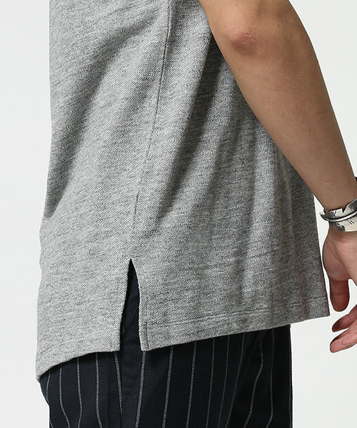 NANO universe(ナノユニバース)の「ムラ糸カノコ トールクルーTee S/S(Tシャツ/カットソー・メンズ・ホワイト/トップグレー/ブラック・SMALL/LARGE/MEDIUM)」の7枚目の写真