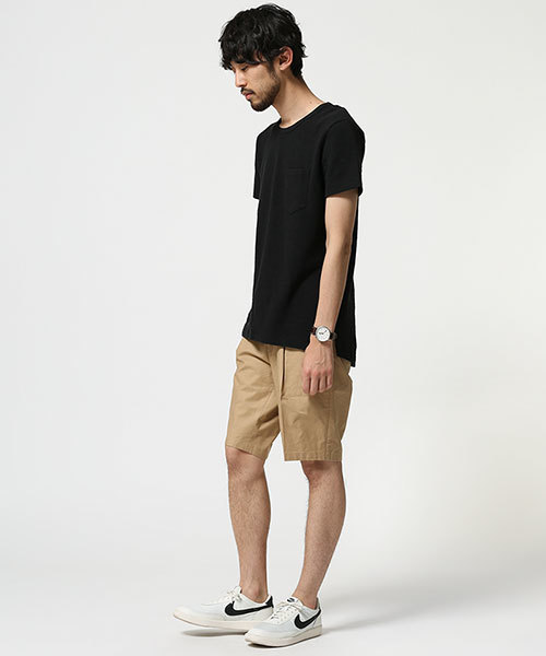 NANO universe(ナノユニバース)の「ムラ糸カノコ トールクルーTee S/S(Tシャツ/カットソー・メンズ・ホワイト/トップグレー/ブラック・SMALL/LARGE/MEDIUM)」の4枚目の写真