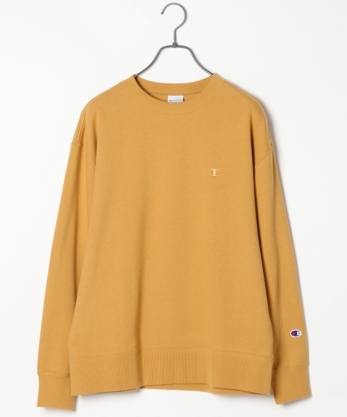 Champion（チャンピオン）の「＜Champion/チャンピオン＞別注ドロップ裏毛スウェットクルー/731367（Tシャツ/カットソー・メンズ・ブラック/マスタード/ホワイト/グレー・LARGE/MEDIUM）」の4枚目の写真