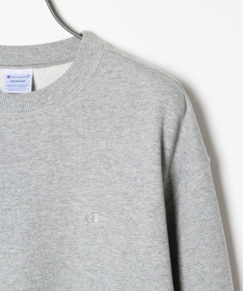 Champion（チャンピオン）の「＜Champion/チャンピオン＞別注ドロップ裏毛スウェットクルー/731367（Tシャツ/カットソー・メンズ・ブラック/マスタード/ホワイト/グレー・LARGE/MEDIUM）」の6枚目の写真