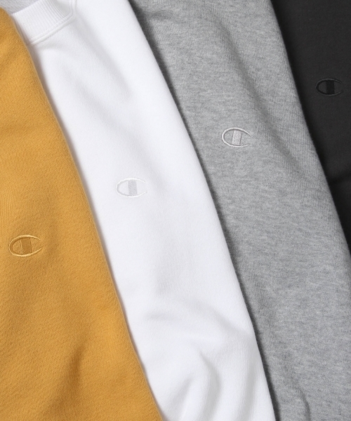 Champion（チャンピオン）の「＜Champion/チャンピオン＞別注ドロップ裏毛スウェットクルー/731367（Tシャツ/カットソー・メンズ・ブラック/マスタード/ホワイト/グレー・LARGE/MEDIUM）」の9枚目の写真
