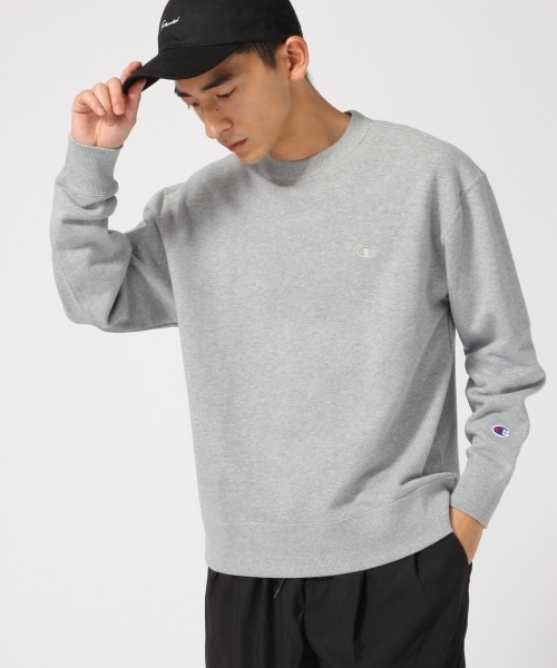 Champion（チャンピオン）の「＜Champion/チャンピオン＞別注ドロップ裏毛スウェットクルー/731367（Tシャツ/カットソー・メンズ・ブラック/マスタード/ホワイト/グレー・LARGE/MEDIUM）」の10枚目の写真