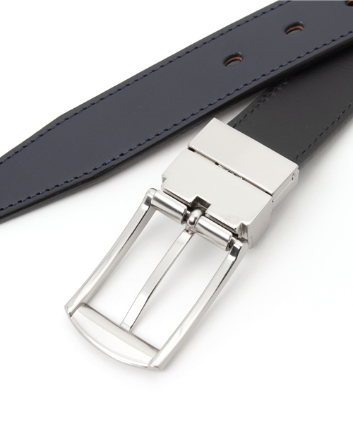BLACK LABEL CRESTBRIDGE リバーシブルベルト チェックバックルエンボスクレストブリッジチェックリバーシブル