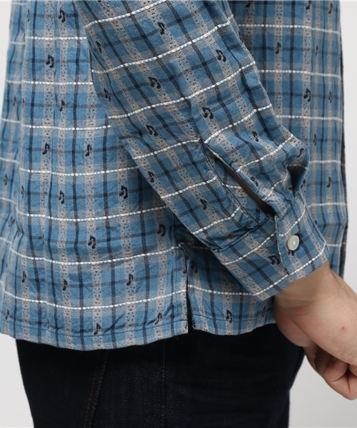 HYSTERIC GLAMOUR（ヒステリックグラマー）の「GIVE ME MUSIC TIGER刺繍長袖オープンカラーSH（シャツ/ブラウス・メンズ・レッド系その他/グリーン系その他/ブルー系その他・LARGE/MEDIUM/SMALL）」の15枚目の写真