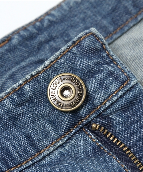 Pierrot（ピエロ）の「【美ゆるシルエット】テーパード デニム/レディース（デニムパンツ・レディース・ブルー/ネイビー/ライトブルー・S/M/L）」の13枚目の写真