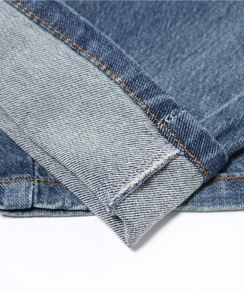 Pierrot（ピエロ）の「【美ゆるシルエット】テーパード デニム/レディース（デニムパンツ・レディース・ブルー/ネイビー/ライトブルー・S/M/L）」の15枚目の写真