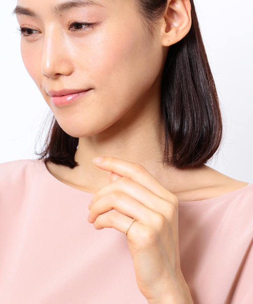 agete（アガット）の「K10ピンキーリング（リング・レディース・ゴールド・#1/#5/#3）」の5枚目の写真