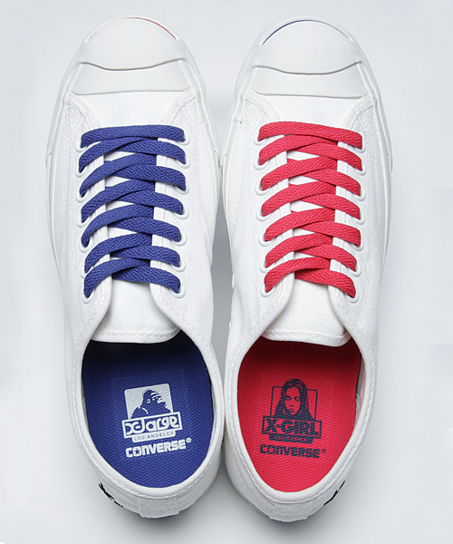 X-girl（エックスガール）の「X-girl×XLARGE×CONVERSE Jack Purcell（スニーカー・レディース・ホワイト・4/4.5/5/5.5/6）」の4枚目の写真