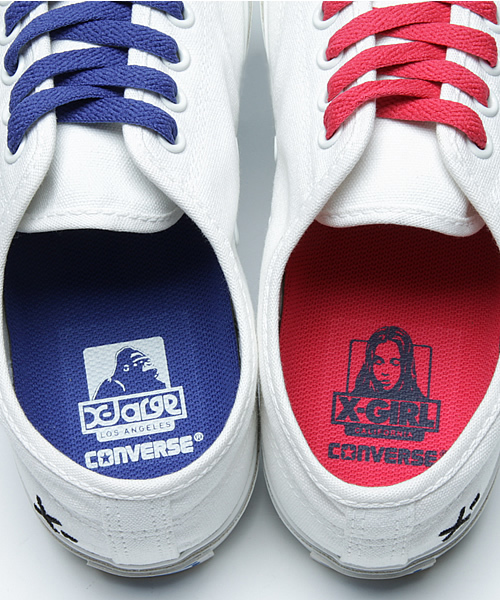 X-girl（エックスガール）の「X-girl×XLARGE×CONVERSE Jack Purcell（スニーカー・レディース・ホワイト・4/4.5/5/5.5/6）」の5枚目の写真