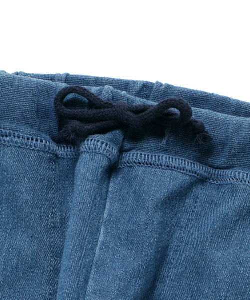 GLOBAL WORK（グローバルワーク）の「【キッズ】カットデニムリブパンツ/SS/740897（デニムパンツ・キッズ・ブルー/ネイビー・X-LARGE/LARGE/XX-LARGE/SMALL/MEDIUM）」の4枚目の写真