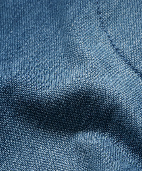 GLOBAL WORK（グローバルワーク）の「【キッズ】カットデニムリブパンツ/SS/740897（デニムパンツ・キッズ・ブルー/ネイビー・X-LARGE/LARGE/XX-LARGE/SMALL/MEDIUM）」の6枚目の写真