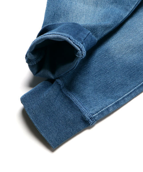 GLOBAL WORK（グローバルワーク）の「【キッズ】カットデニムリブパンツ/SS/740897（デニムパンツ・キッズ・ブルー/ネイビー・X-LARGE/LARGE/XX-LARGE/SMALL/MEDIUM）」の7枚目の写真