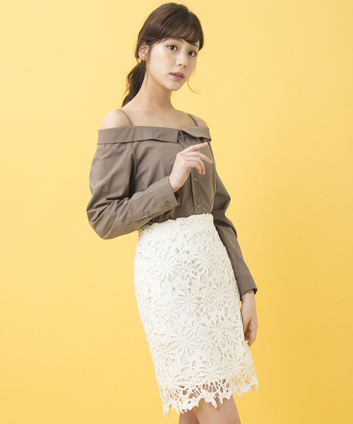 Ingni イング の レースタイト スカート 17ｓｓ スカート Wear