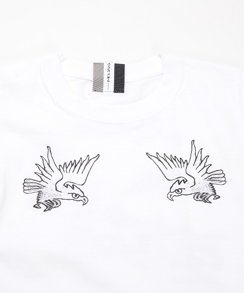 SOLPRESA（ソルプレーサ）の「TWIN　タカ　Tシャツ（Tシャツ/カットソー・キッズ・ライトピンク/ホワイト/ネイビー・100/110/130/120）」の6枚目の写真