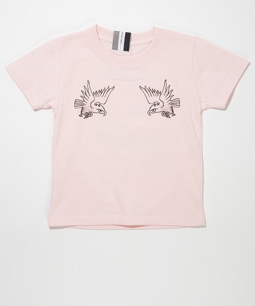 SOLPRESA（ソルプレーサ）の「TWIN　タカ　Tシャツ（Tシャツ/カットソー・キッズ・ライトピンク/ホワイト/ネイビー・100/110/130/120）」の5枚目の写真