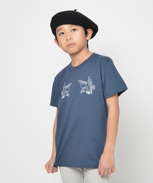 SOLPRESA（ソルプレーサ）の「TWIN　タカ　Tシャツ（Tシャツ/カットソー・キッズ・ライトピンク/ホワイト/ネイビー・100/110/130/120）」の9枚目の写真