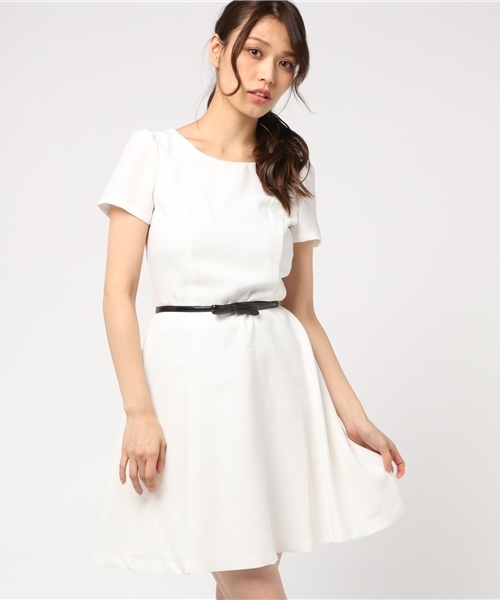 Laisse Passe レッセパッセ の バックレースフレアーワンピース ワンピース Wear
