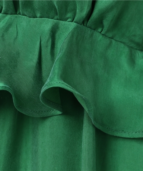 AMERICAN RAG CIE（アメリカンラグシー）の「AMERICAN RAG CIE フリルキャミソールワンピース（ワンピース・レディース・グリーン/キャメル・FREE）」の10枚目の写真