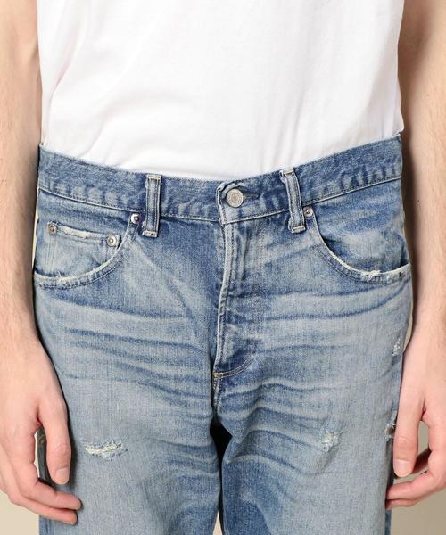 BEAUTY&YOUTH UNITED ARROWS(ビューティーアンドユースユナイテッドアローズ)の「BY クラッシュ スキニー デニムパンツ -MADE IN JAPAN- ◆(デニムパンツ・メンズ・ライトブルー・30inch/28inch/34inch/32inch)」の6枚目の写真