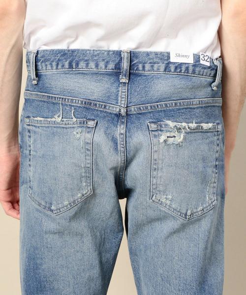 BEAUTY&YOUTH UNITED ARROWS(ビューティーアンドユースユナイテッドアローズ)の「BY クラッシュ スキニー デニムパンツ -MADE IN JAPAN- ◆(デニムパンツ・メンズ・ライトブルー・30inch/28inch/34inch/32inch)」の12枚目の写真