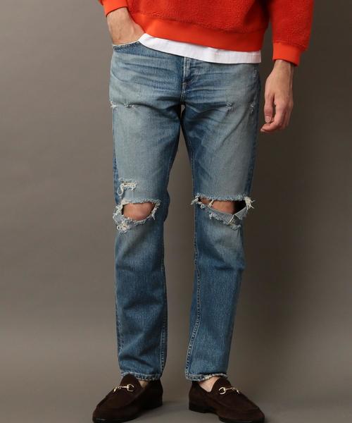 BEAUTY&YOUTH UNITED ARROWS(ビューティーアンドユースユナイテッドアローズ)の「BY クラッシュ スキニー デニムパンツ -MADE IN JAPAN- ◆(デニムパンツ・メンズ・ライトブルー・30inch/28inch/34inch/32inch)」の7枚目の写真