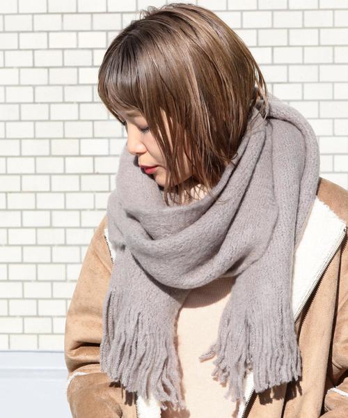 Another Edition（アナザーエディション）の「ACシンプルマフラー（ストール/ショール・レディース・ライトグレー/ライトブルー/ライトピンク/ベージュ・FREE）」の11枚目の写真
