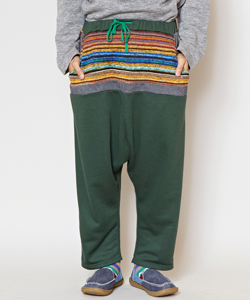 チャイハネ（チャイハネ）の「【チャイハネ】マルチボーダースウェットMEN'Sサルエルパンツ（スウェットパンツ・メンズ・キャメル/グレー/ブラック/グリーン/トップグレー/ワイン/ブラック系その他/マスタード・FREE）」の6枚目の写真