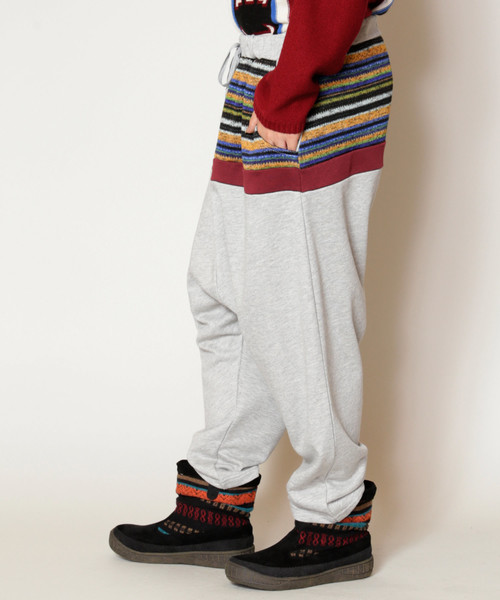 チャイハネ（チャイハネ）の「【チャイハネ】マルチボーダースウェットMEN'Sサルエルパンツ（スウェットパンツ・メンズ・キャメル/グレー/ブラック/グリーン/トップグレー/ワイン/ブラック系その他/マスタード・FREE）」の21枚目の写真