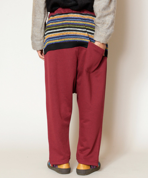 チャイハネ（チャイハネ）の「【チャイハネ】マルチボーダースウェットMEN'Sサルエルパンツ（スウェットパンツ・メンズ・キャメル/グレー/ブラック/グリーン/トップグレー/ワイン/ブラック系その他/マスタード・FREE）」の15枚目の写真