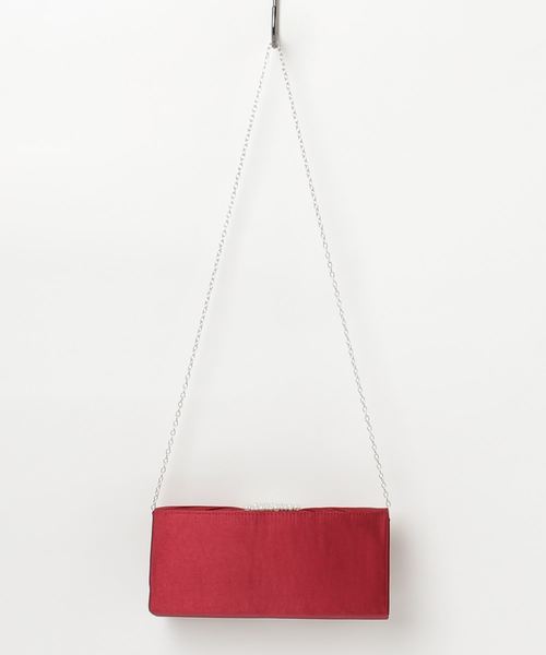 STYLEBLOCK（スタイルブロック）の「ホワイトパールプリーツパーティークラッチバッグ（クラッチバッグ・レディース・シャンパン/グレー/ブラック/ワイン/ピンク/ゴールド・FREE）」の7枚目の写真