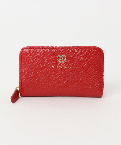 GIULIETTAVERONA(ジュリエッタヴェローナ)の「【GIULIETTAVERONA】 ジュリエッタヴェローナ ラウンドファスナー財布(財布)」|レッド