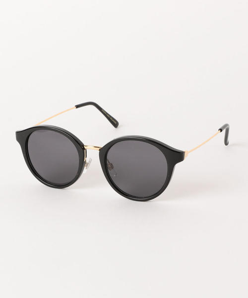 green label relaxing（グリーンレーベルリラクシング）の「KFC ボストンカラーレンズメガネ ◆（サングラス・レディース・ブラック/ブラウン・FREE）」の2枚目の写真