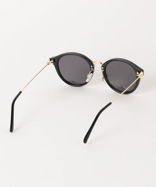 green label relaxing（グリーンレーベルリラクシング）の「KFC ボストンカラーレンズメガネ ◆（サングラス・レディース・ブラック/ブラウン・FREE）」の4枚目の写真