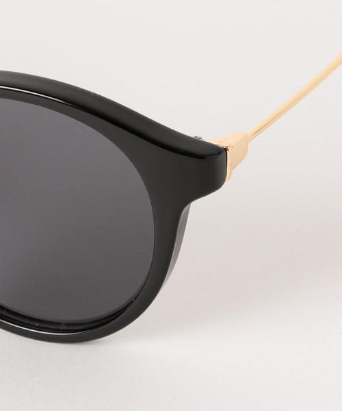 green label relaxing（グリーンレーベルリラクシング）の「KFC ボストンカラーレンズメガネ ◆（サングラス・レディース・ブラック/ブラウン・FREE）」の5枚目の写真