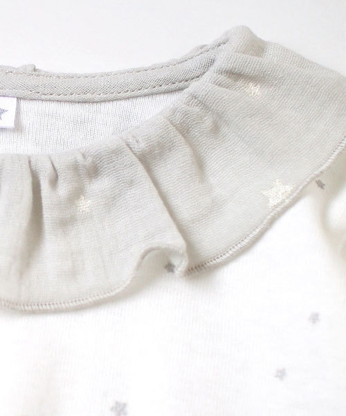 10mois（ディモワ）の「【10mois(ディモワ)】ファインコットン2wayドレス（ロンパース・キッズ・ホワイト・50-70cm）」の5枚目の写真