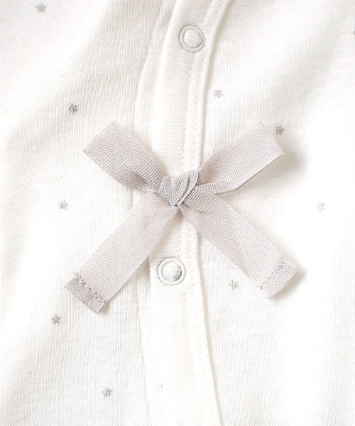10mois（ディモワ）の「【10mois(ディモワ)】ファインコットン2wayドレス（ロンパース・キッズ・ホワイト・50-70cm）」の7枚目の写真