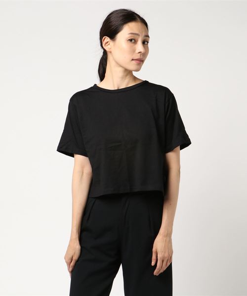 Re:EDIT（リエディ）の「バックリボン背中開きカットソートップス（T