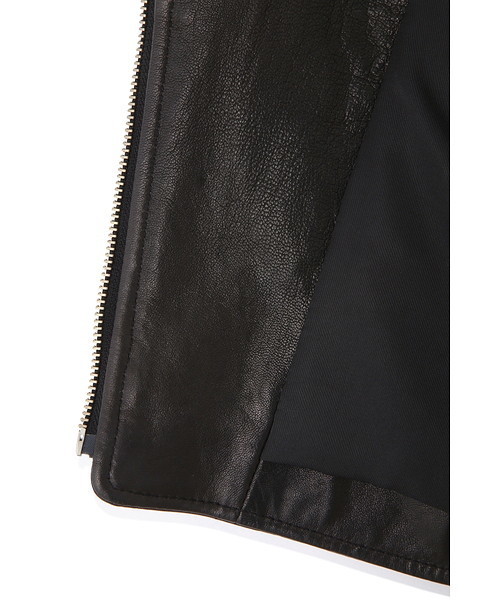 JILL STUART（ジルスチュアート）の「◆アーリーライダースジャケット（ライダースジャケット・レディース・ブラック/ベージュ・SMALL/MEDIUM）」の15枚目の写真